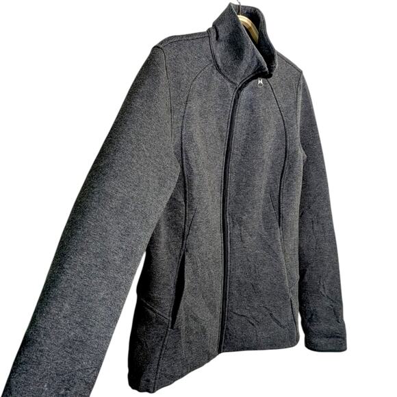Lululemon Insculpt Scuba Jacket 10 Heathered Charcoal Gray Full Zip Athletic - Picture 4 of 10